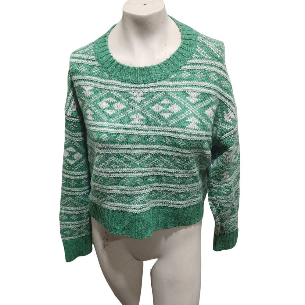 American Eagle Outfitters Sweater Womns Sz Small Fisherman Chunky Winter Outdoor